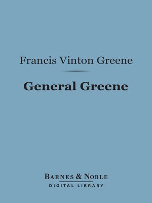 cover image of General Greene (Barnes & Noble Digital Library)